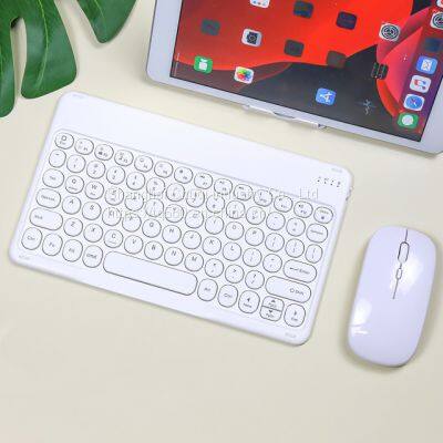 Office Keyboard for IPad Apple Oppo Millet Tablet Bluetooth Silent Mouse 10 Inch Round Hat photo-4