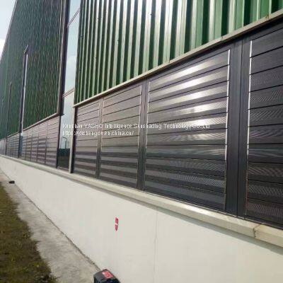 fire smoke exhaust outdoor sunshade ventilation rainproof electric  louver fixed or moved shutter