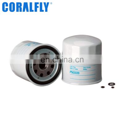 Coralfly OEM ODM Tractor Oil Filter P502039 4650205 97724183 For Donaldson Filtros