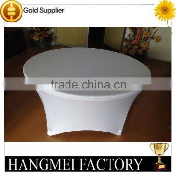 72"round white spandex tablecloth