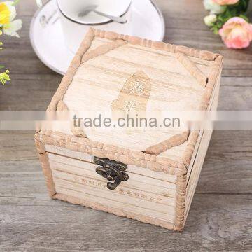 OEM vintage wooden tea packaging storage gift box for sale                        
                                                                                Supplier's Choice