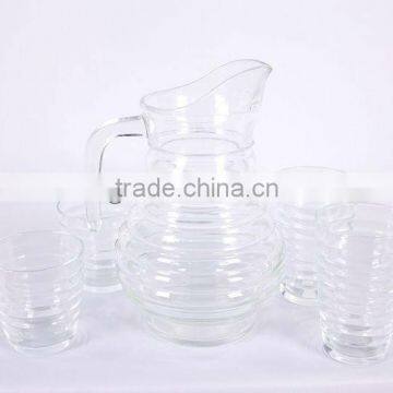 7pcs glass drinking pitcher set