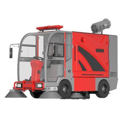 Karler S20 Industrial Factory Park Ride-on Sweeper With Three-in-One Function of Sweeping, Dust Collection and Water Spraying, Long-lasting Standby