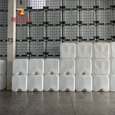 Eshan Ibc Tonne Barrels for Liquid Fertilizer Packaging, Galvanized Steel Frame Plastic Barrels Made of Polyethylene Hdpe Material, White Tonne Barrels photo-4
