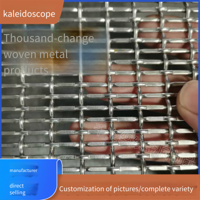 Customized Metal Decorative Mesh for Ceiling Suspension, Square-hole Stainless Steel Mesh, Rhombic-hole Mesh, Flat Steel Wire Mesh for Ceiling and Curtain Wall photo-4