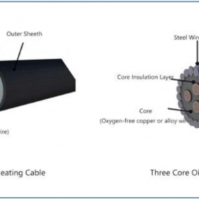 Explosion proof oil well heating cable for paraffin removal
