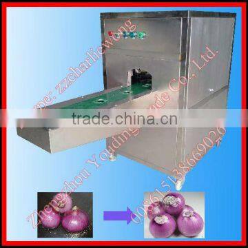 High efficiency automatic onion root removing machine 008615138669026