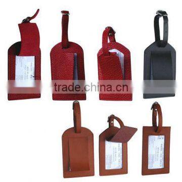 Promotional leather luggage tags