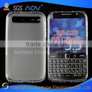 wholesale price high quality smooth TPU cellphone case cover shell for Blackberry BB Classic Q20