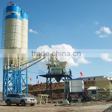 HZS50 high efficient soil cement mixing machine concrete batching