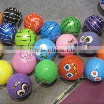 mini toys pvc ball/plastic ball/7P free inflatable balls