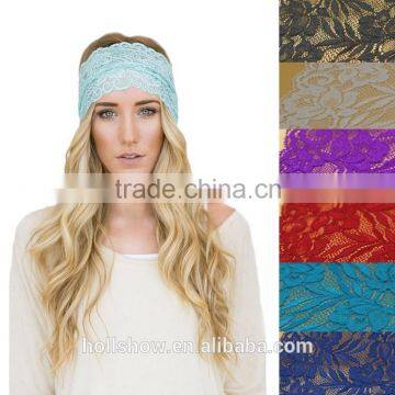 Europe America Fashion Lady Headwear Headwrap Women Lace Headband