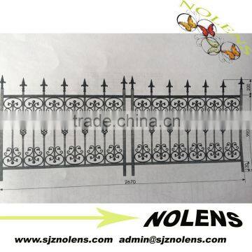 Top-Selling Hand Forging Modern Steel Fence