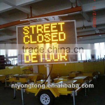 solar power LED full matrix variable message signs for traffic control