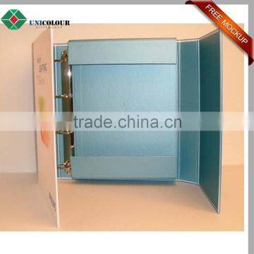 Custom Luxury Print Cardboard File Folder Metal Ring Binder Clips photo-2