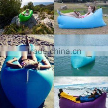 AN585 Beach Lounger Inflatable Sofa Outdoor Nylon Air Filled Balloon Furniture With Carry Bag,Lazy Sleeping Bed Quality Choice Most photo-2