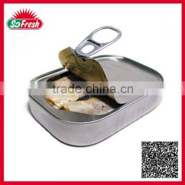 Most hot exporting ingredient fish tin canned sardine fish in oil