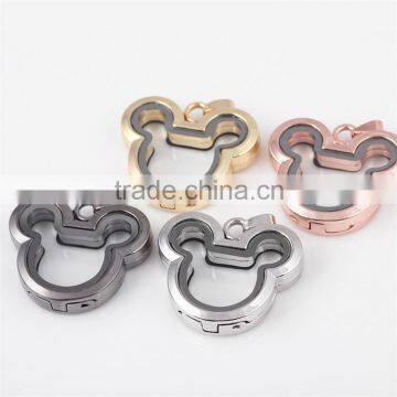 Little Rat Floating Locket Silver Pendant Alloy Floating Locket Pendants Floating Locket Charms photo-6