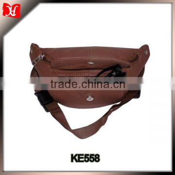 Custom made Genuine Leather waist bag men waist bag