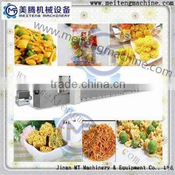 Extrusion fried pellet snacks processing line fried dough food machine