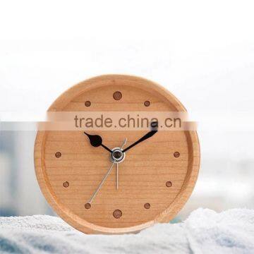 Fashion home decoration/creative log digital alarm clock/Antique wood clock/pretty wooden alarm clock/wood carving clock