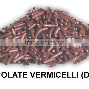 chocolate vermicelli cake decoration