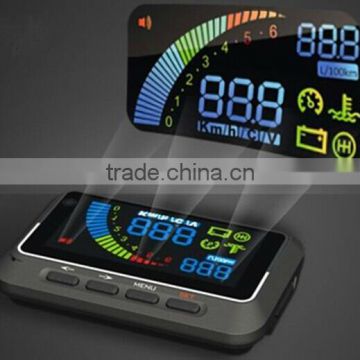 Car HUD Vehicle Head Up Display OBDII Over Speeding Warning