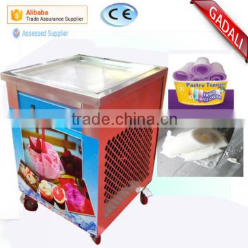 Hot Sale single square pan ice pan machine price, ice pan ice cream machine(ZQR500)                        
                                                Quality Choice