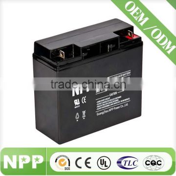 12v17ah hot sale high quality China factory SMF dvd player battery