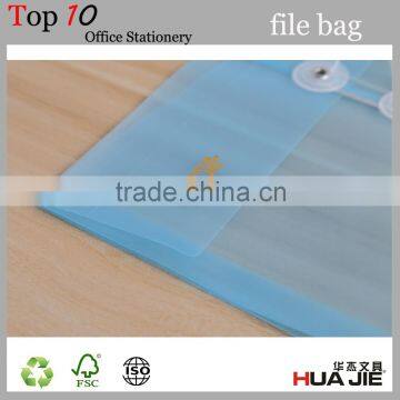 Clear Bag A4 PP Envelope Plastic Transparent Document Bag photo-6