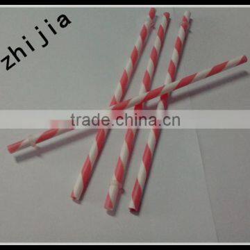 230mm Striped long drinking straws for party