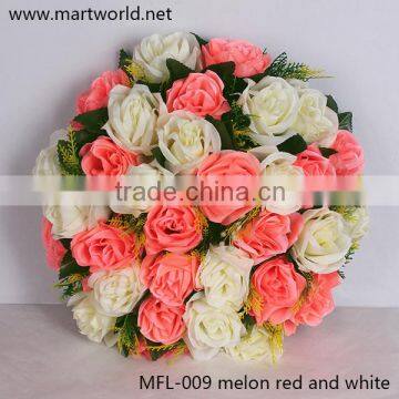 Gergeous wedding flower wedding decoration melon red and white rose flower wedding&party&home&hotel decoration(MFL-009)                        
                                                Quality Choice