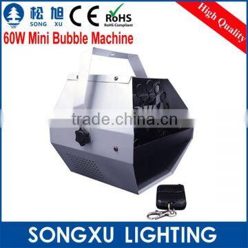 220v 60w mini remote control dj bubble machine for dj party