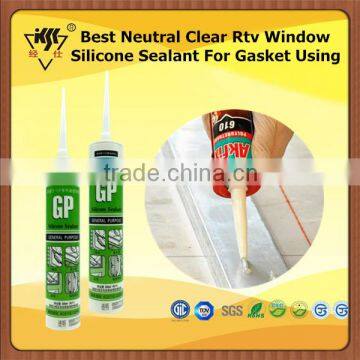 Best Neutral Clear Rtv Window Silicone Sealant For Gasket Using