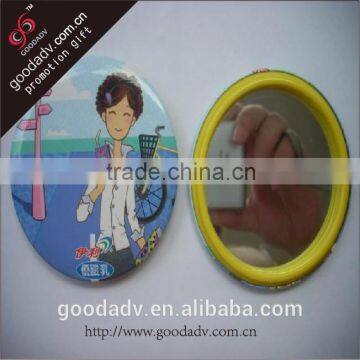 personalized plastic Mirror/ round aluminium compact mirror