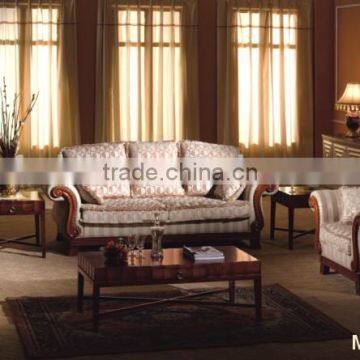 guangzhou luxury arabic furniture leather living room sofas HS01