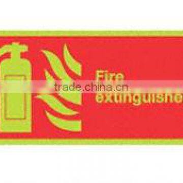 Photoluminescent Fire sign/glow in the dark signs/self glow safety signs