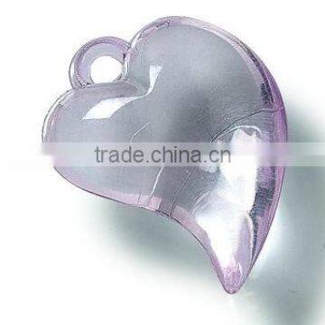 acrylic heart decoration bead 32*25mm