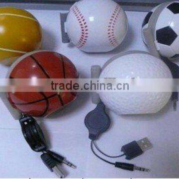 Sports Ball Shape Mini Portable Speaker