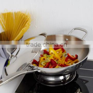 Charms Tri-ply automatic cooking wok with lid