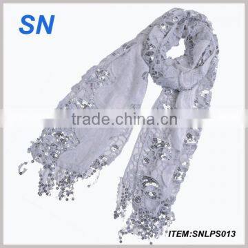 top selling jewel sequin scarf for lady