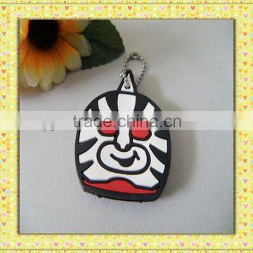 custom made car shape pvc personalized novel key head cover