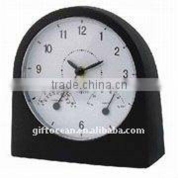 analog alarm clock with themometer & hygrometer