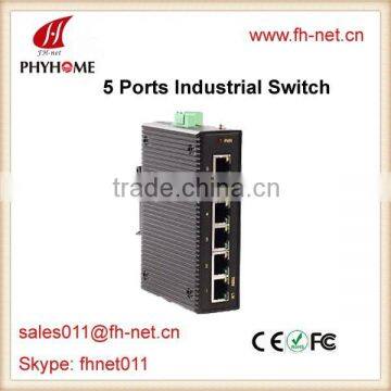 5 Ports Industrial Switch Din-Rail Unmanageable