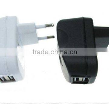 CE certified 5v 2.1a usb wall charger adapter with 2 ports