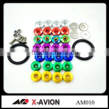 Red Color Aluminum Car Bumper Fender Quick Release Fasteners photo-6