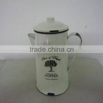 2015 new design enamel coffee pot, coffee can