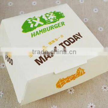 Eco-friendly Food Paper Box Disposable Hamburgers Box