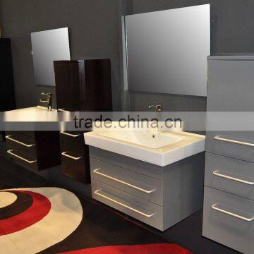 Modern bathroom cabinets slim black wall hung modern cheap single bathroom vanity