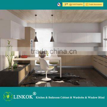 ultra high gloss grey color laminate kitchen cabinet